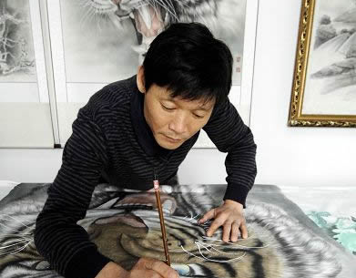 河南民权&ldquo;画虎村&rdquo;：荷锄农民的丹青大产业